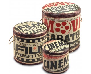 obrázek Set 3 taburetů cinema s úložným prostorem