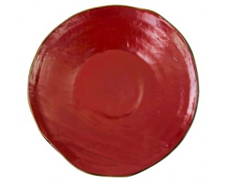 obrázek talíř červený mělký 28 cm