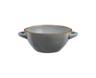 obrázek miska na polévku šedá vintage 15 cm