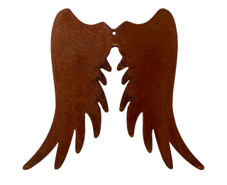 obrázek Kovová andělská křídla s rezavou patinou 30 cm
