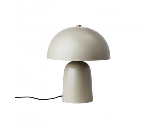 obrázek stolní lampa hřib kovová béžová